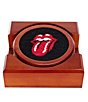 Color:Black - Image 1 - Rolling Stones Needlepoint Coaster Set