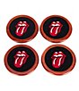 Color:Black - Image 2 - Rolling Stones Needlepoint Coaster Set