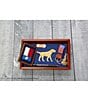 Smathers & Branson Yellow Lab Needlepoint Valet Tray, Color:Classic Navy - Image 2