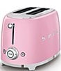 Smeg 50's Retro 2-Slice Toaster, Color:Pink - Image 2