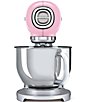 Color:Pastel Pink - Image 2 - 50's Retro Model SMF02 5-Quart Stand Mixer with Stainless Steel Bowl