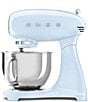 Smeg 50's Retro Model SMF035-Quart Stand Mixer with Stainless Steel Bowl, Color:Pastel Blue - Image 1