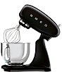 Color:Black - Image 2 - 50's Retro Model SMF035-Quart Stand Mixer with Stainless Steel Bowl
