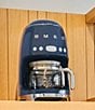 Color:Navy - Image 4 - 50's Retro Drip Filter 10-Cup Coffee Maker