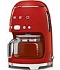 Color:Red - Image 2 - 50's Retro Drip Filter 10-Cup Coffee Maker