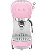 Smeg 50's Retro Style Espresso Manuel Coffee Machine, Color:Pink - Image 1