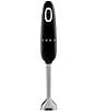 Smeg 50's Retro-Style Handheld Immersion Blender 5 Speeds with Turbo Boost Stainless Steel Blades, Color:Black - Image 1