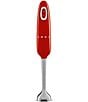 Smeg 50's Retro-Style Handheld Immersion Blender 5 Speeds with Turbo Boost Stainless Steel Blades, Color:Red - Image 1