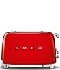 Smeg 50's Style Retro Aesthetic 4-Slice Toaster, Color:Red - Image 2