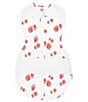 Happiest Baby Snoo Baby Newborn-12 Months Organic Cotton Strawberry Print Baby Sleep Sack for Snoo Smart Sleeper, Color:Strawberry - Image 1