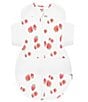 Happiest Baby Snoo Baby Newborn-12 Months Organic Cotton Strawberry Print Baby Sleep Sack for Snoo Smart Sleeper, Color:Strawberry - Image 2