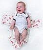Happiest Baby Snoo Baby Newborn-12 Months Organic Cotton Strawberry Print Baby Sleep Sack for Snoo Smart Sleeper, Color:Strawberry - Image 3