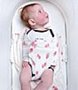 Happiest Baby Snoo Baby Newborn-12 Months Organic Cotton Strawberry Print Baby Sleep Sack for Snoo Smart Sleeper, Color:Strawberry - Image 4
