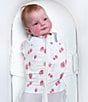Happiest Baby Snoo Baby Newborn-12 Months Organic Cotton Strawberry Print Baby Sleep Sack for Snoo Smart Sleeper, Color:Strawberry - Image 5