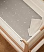 Snuz Bassinet Grey Star Twin Pack Fitted Sheets - Image 2