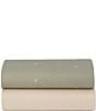 Snuz Bassinet Sage Cross Twin Pack Fitted Sheets - Image 1