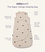 Snuz SnuzPouch 2.5 TOG Blush Dot Sleeping Bag For 0-6 Months - Image 3
