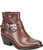 Sofft Alessandra Leather Western Buckle Booties - Image 1