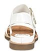 Color:White - Image 3 - Bali Patent Leather Buckle Detail Sandals