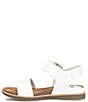 Color:White - Image 4 - Bali Patent Leather Buckle Detail Sandals