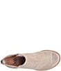Color:Taupe - Image 6 - Carleigh Suede Rounded Stack Heel Peep Toe Shoes