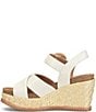 Sofft Dorathy Leather Banded Platform Woven Wedge Sandals - Image 4