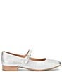Color:Silver - Image 2 - Elsey Metallic Leather Mary Jane Flats