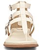 Color:White - Image 5 - Eren Buckle Detail Leather Multi Strap Sandals