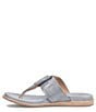 Color:Silver - Image 4 - Essie Leather Thong Sandals