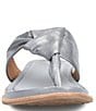 Color:Silver - Image 5 - Essie Leather Thong Sandals
