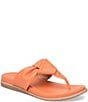 Color:Orange - Image 1 - Essie Leather Thong Sandals