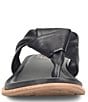 Color:Black - Image 5 - Essie Leather Thong Sandals