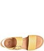 Color:Yellow - Image 6 - Faedra Wedge Platform Sandals