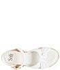 Color:White - Image 6 - Farah Knot Leather Platform Sandals