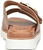 Sofft Gabby Leather Buckle Platform Slide Sandals - Image 4