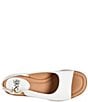 Color:White - Image 6 - Gabriella Slingback Leather Wedge Sandals