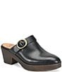 Sofft Giovanna Leather Buckle Clogs - Image 1