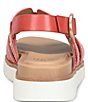Sofft Goldie Leather Woven Strap Platform Sandals - Image 6
