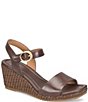 Sofft Inez Leather Wedge Wrapped Sandals - Image 1