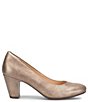 Color:Gold - Image 2 - Lana Rounded Toe Leather Pumps