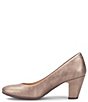 Color:Gold - Image 4 - Lana Rounded Toe Leather Pumps