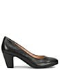 Color:Black - Image 2 - Lana Rounded Toe Leather Pumps