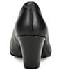 Color:Black - Image 3 - Lana Rounded Toe Leather Pumps