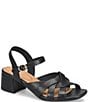 Sofft Lindsey Leather Block Heel Sandals - Image 1