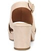 Color:Tapioca - Image 4 - Liv Leather Block Platform Heels