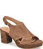 Sofft Liv Suede Block Platform Heels - Image 1
