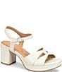 Sofft Lucille Leather Ankle Wrap Platform Sandals - Image 1