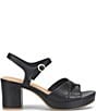Sofft Lucille Leather Ankle Wrap Platform Sandals - Image 3