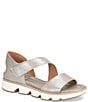Color:Anthracite - Image 1 - Mandi Asymmetrical Leather Sporty Sandals