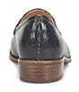 Color:Black Lizard - Image 3 - Napoli Lizard Embossed Leather Loafers